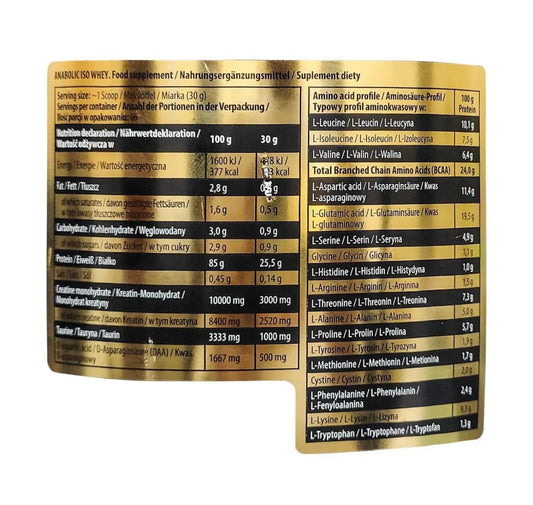 Anabolic ISO whey